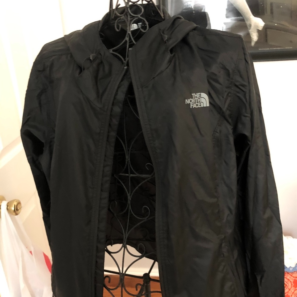 Black North Face Raincoat